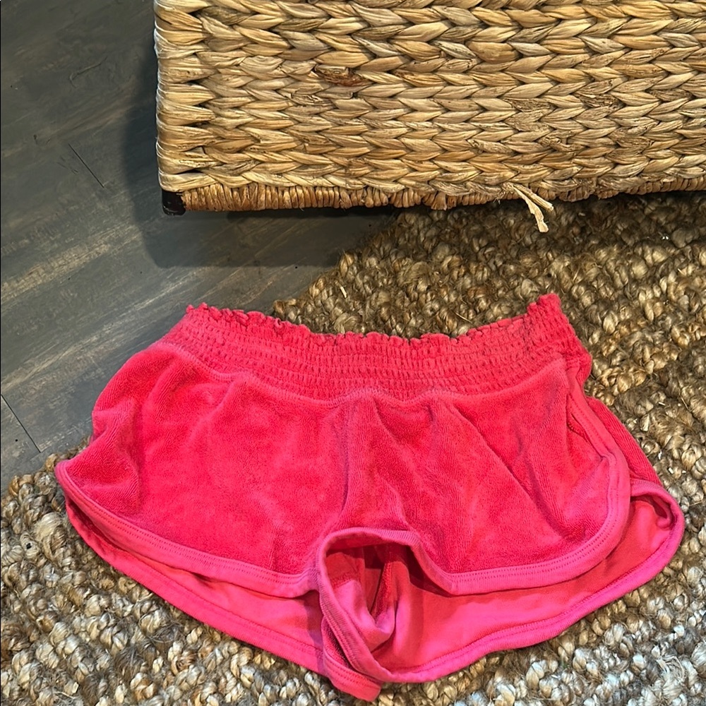 Juicy Couture Hot Pink Terry Cloth Shorts